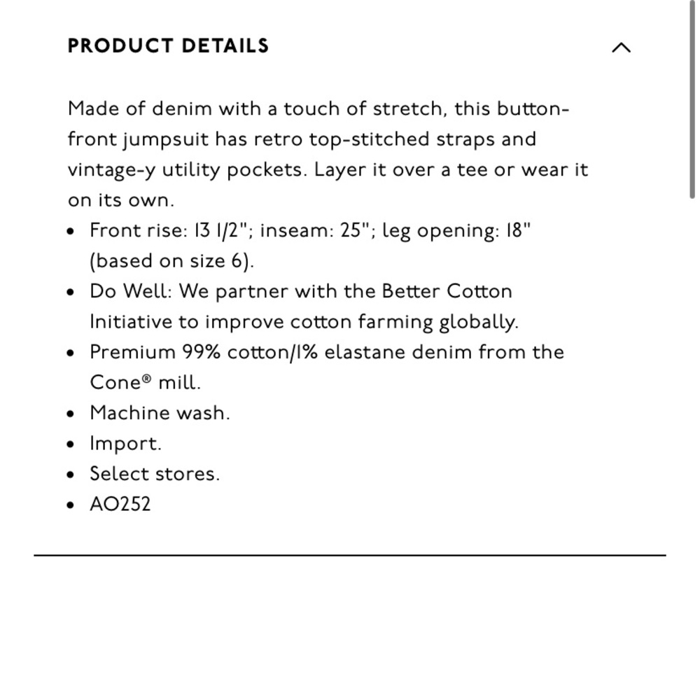 Madewell Stitched Strap Denim Jumpsuit - Picture 3 of 3